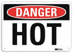 Danger Sign 10 in x 14 in Plastic