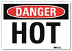 Danger Sign 5inx7in Reflective Sheeting
