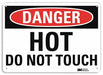 Danger Sign 7 inx10 in Plastic