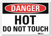 Danger Sign 7 in x 10 in Rflct Sheeting
