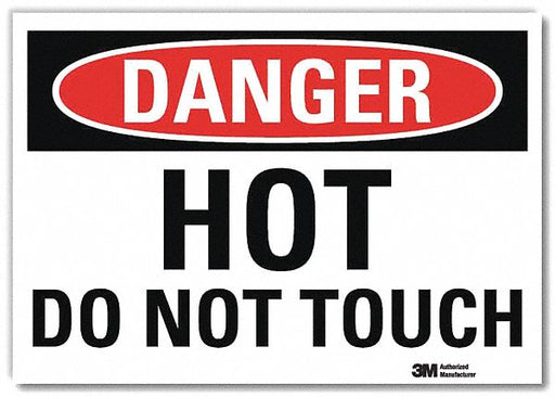Danger Sign 10 in x 14 in Rflct Sheeting