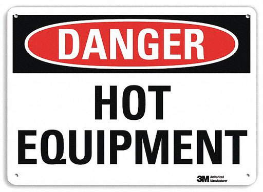 Danger Sign 7 in x 10 in Plastic