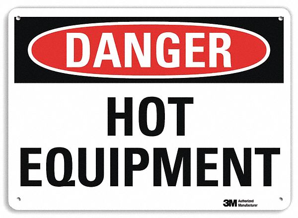 Danger Sign 7 in x 10 in Plastic