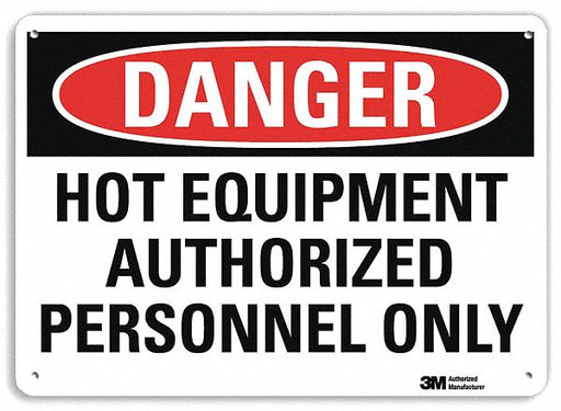 Danger Sign 10 in x 14 in Plastic