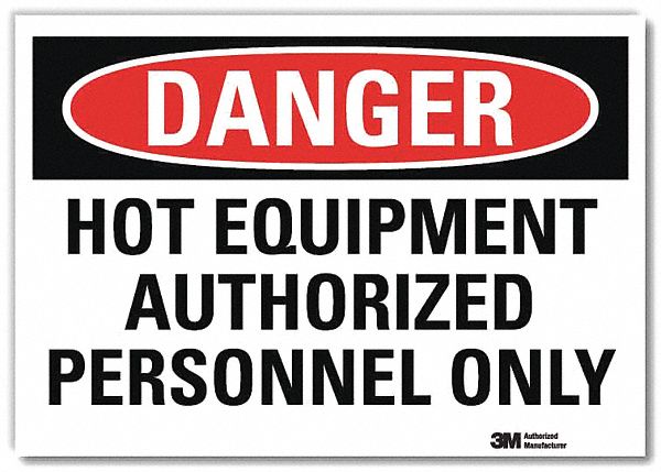 Danger Sign 7 in x 10 in Rflct Sheeting