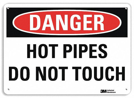 Danger Sign 7 in x 10 in Plastic