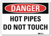 Danger Sign 10 in x 14 in Rflct Sheeting