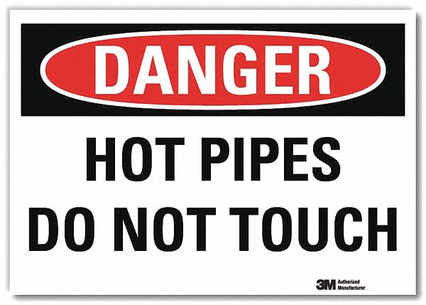 Danger Sign 10 in x 14 in Rflct Sheeting