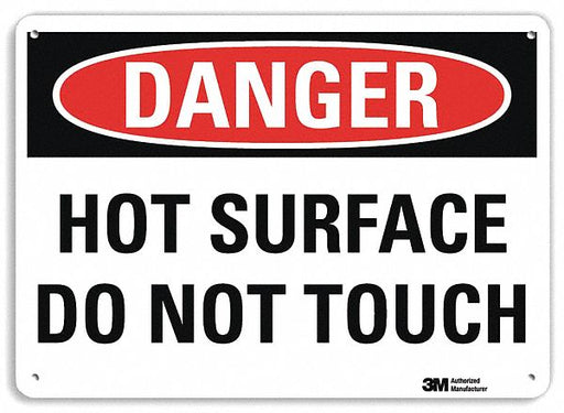 Danger Sign 7 in x 10 in Plastic