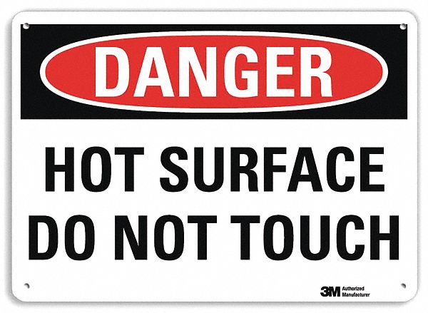 Danger Sign 10 inx14 in Aluminum