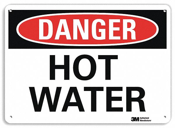 Danger Sign 7 inx10 in Plastic