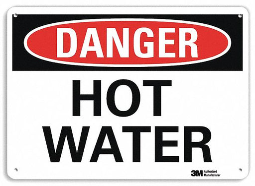 Danger Sign 10 in x 14 in Plastic