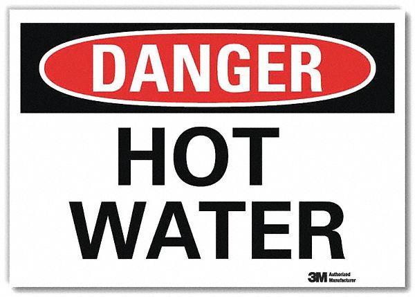 Danger Sign 7 in x 10 in Rflct Sheeting