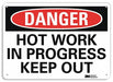 Danger Sign 7 inx10 in Plastic