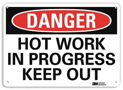 Danger Sign 7 inx10 in Plastic