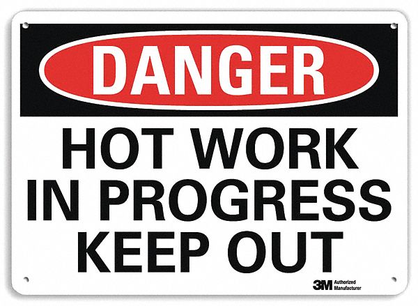 Danger Sign 7 inx10 in Plastic