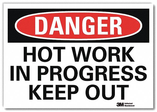 Danger Sign 10 in x 14 in Rflct Sheeting