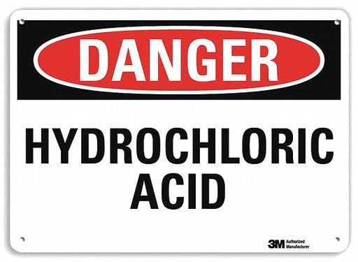 Danger Sign 7 in x 10 in Plastic