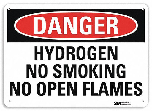 Danger Sign 7 in x 10 in Plastic