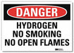 Danger Sign 5 in x 7 in Rflct Sheeting
