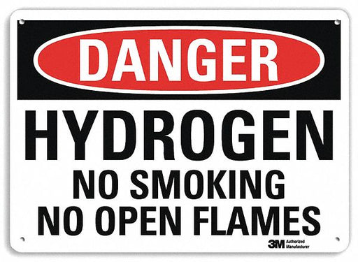 Danger Sign 7 in x 10 in Plastic