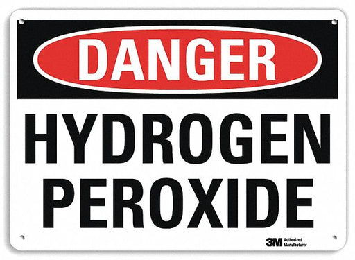 Danger Sign 10 in x 14 in Plastic