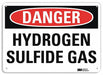 Danger Sign 7 in x 10 in Plastic