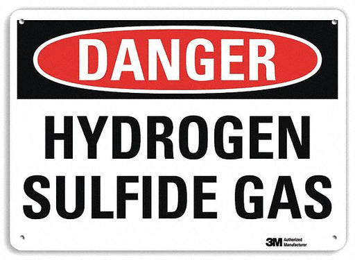 Danger Sign 7 in x 10 in Plastic
