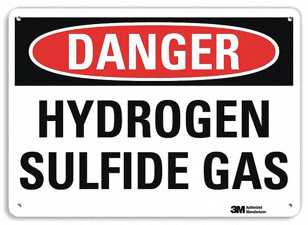 Danger Sign 7 in x 10 in Plastic