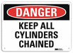 Danger Sign 7 in x 10 in Plastic