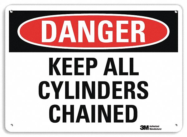 Danger Sign 7 in x 10 in Plastic
