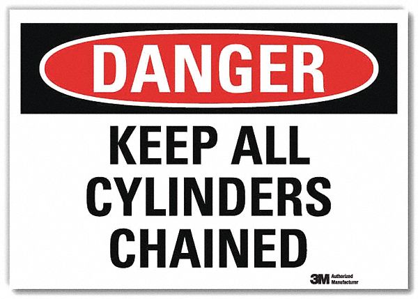 Danger Sign 5 in x 7 in Rflct Sheeting