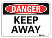 Danger Sign 7 inx10 in Plastic