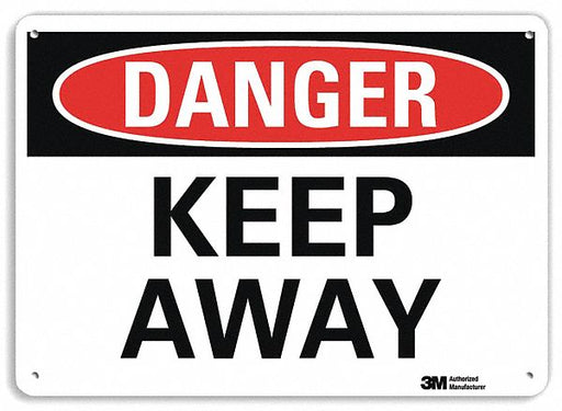 Danger Sign 7 inx10 in Plastic