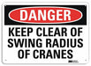 Danger Sign 7 inx10 in Plastic