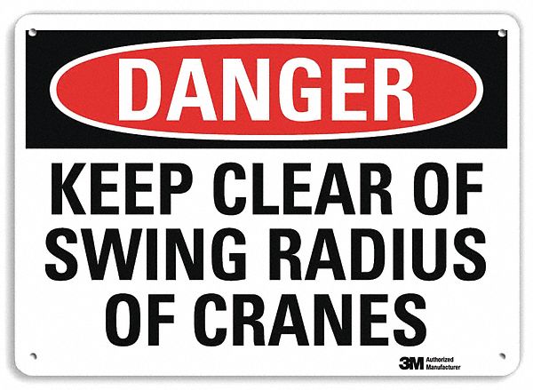 Danger Sign 7 inx10 in Plastic