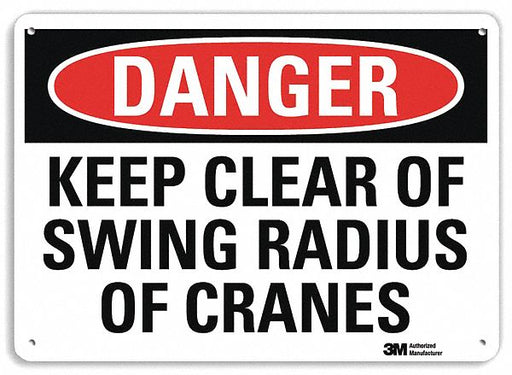 Danger Sign 10 inx14 in Plastic