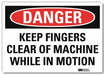 Danger Sign 5inx7in Reflective Sheeting