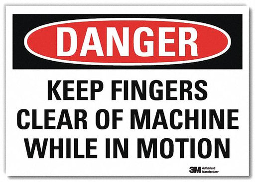 Danger Sign 5inx7in Reflective Sheeting