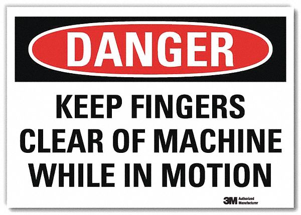 Danger Sign 5inx7in Reflective Sheeting