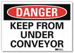 Danger Sign 7 in x 10 in Rflct Sheeting