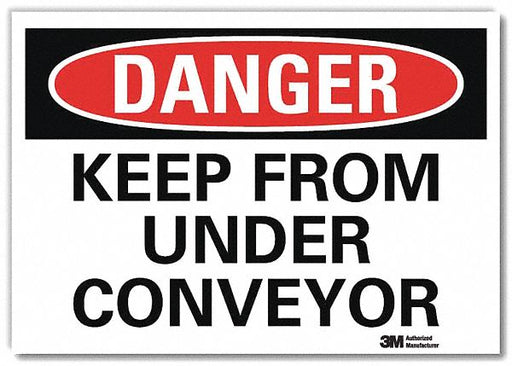 Danger Sign 7 in x 10 in Rflct Sheeting