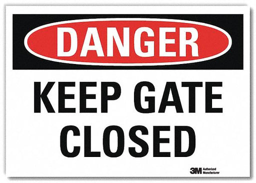 Danger Sign 5inx7in Reflective Sheeting