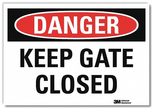 Danger Sign 5inx7in Reflective Sheeting