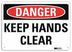 Danger Sign 7 in x 10 in Aluminum