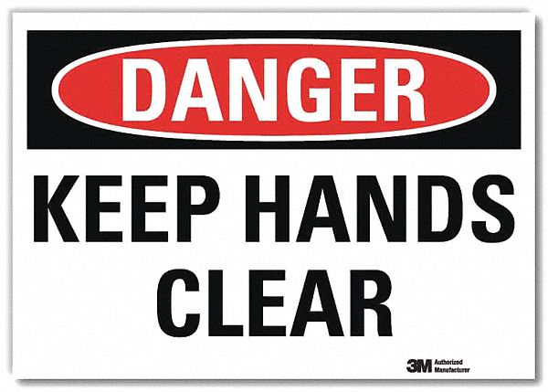 Danger Sign 5inx7in Reflective Sheeting