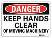 Danger Sign 7 inx10 in Plastic