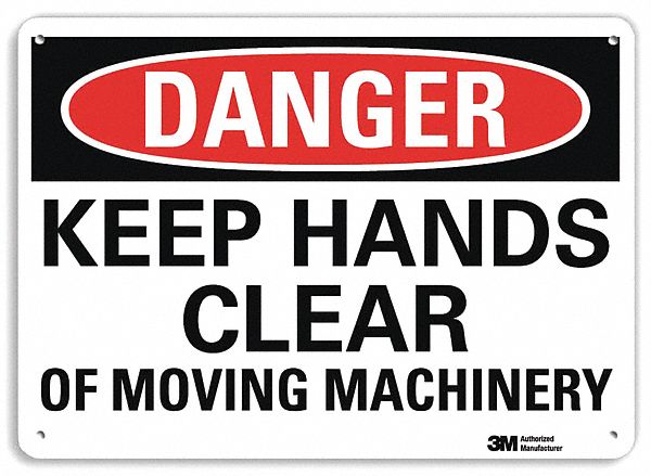 Danger Sign 7 inx10 in Plastic