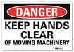 Danger Sign 10inx14in Reflctv Sheeting