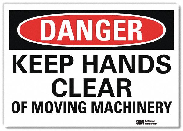 Danger Sign 5inx7in Reflective Sheeting